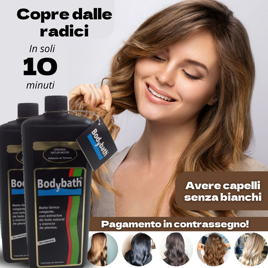 Shampoo Body Bath 3 in 1 per Capelli Bianchi + Pettine di bambù ecologico GRATIS